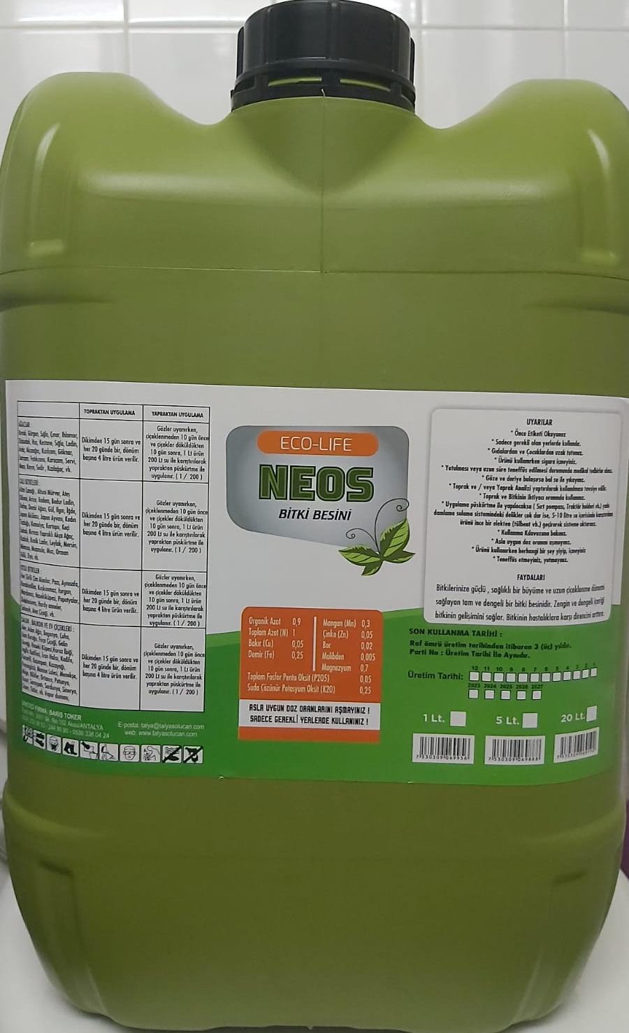 NEOS BİTKİ BESİNİ 20 LT.